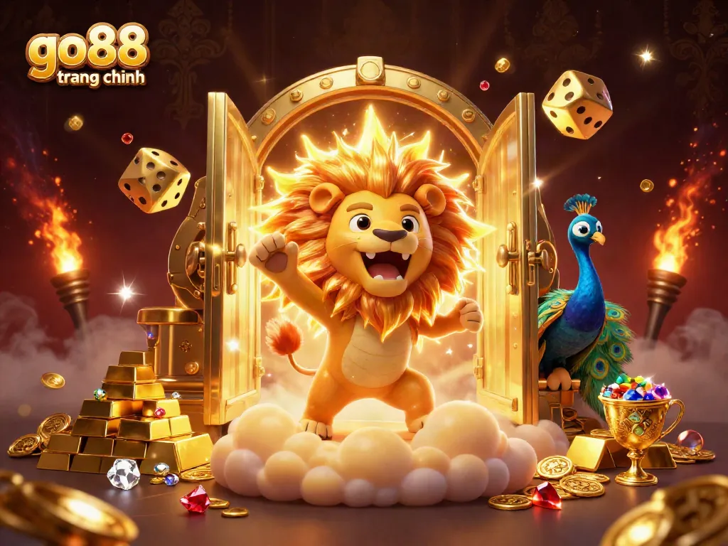 Experience the excitement at go88 trang chính with vibrant casino elements and fun characters.